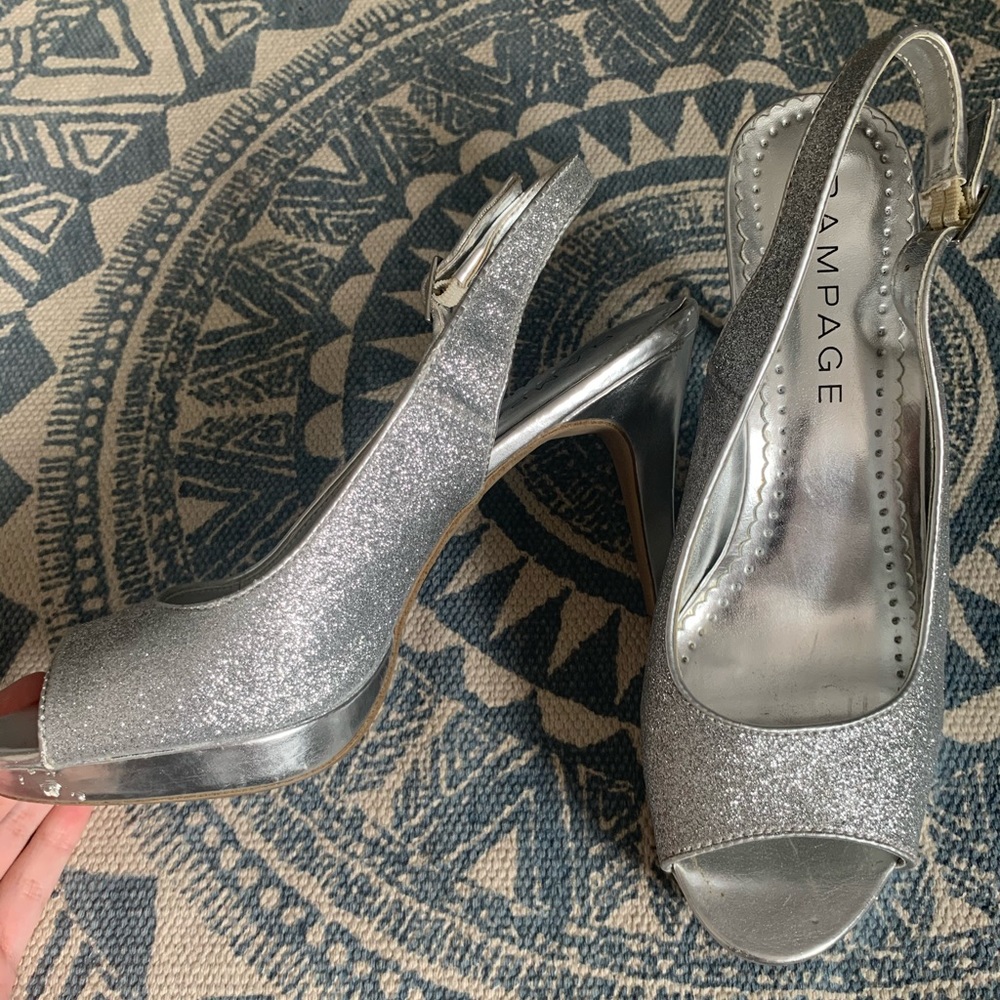 Rampage Silver Heels